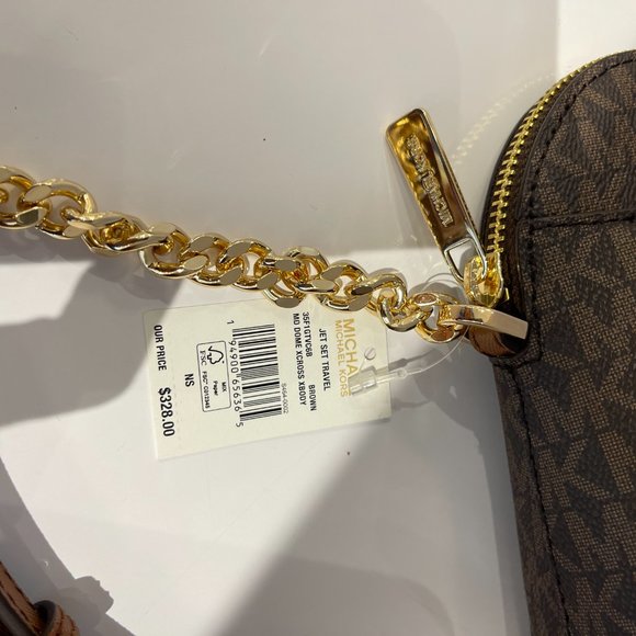 Michael Kors Jet Set Xcross Crossbody Bag MK Brown - Picture 10 of 14